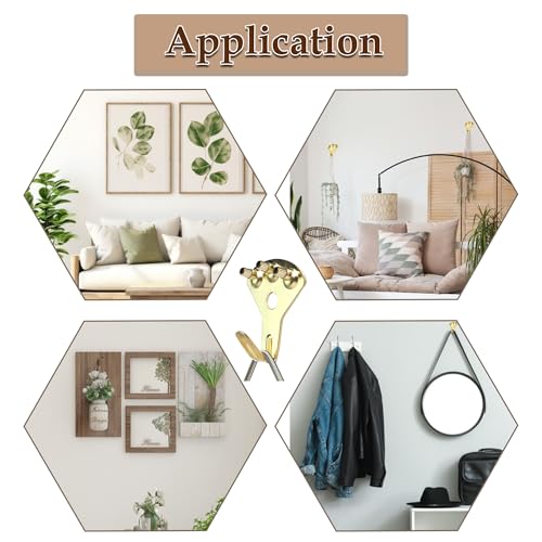 12PCS 100lbs Heavy Duty Picture Hangers with Nails,Picture Hanging Hooks,Heavy Picture Hanging Hardware Used in Wooden Wall & Drywall for Mirror, Photo Frame,Clock,House Decoration - style: Style A