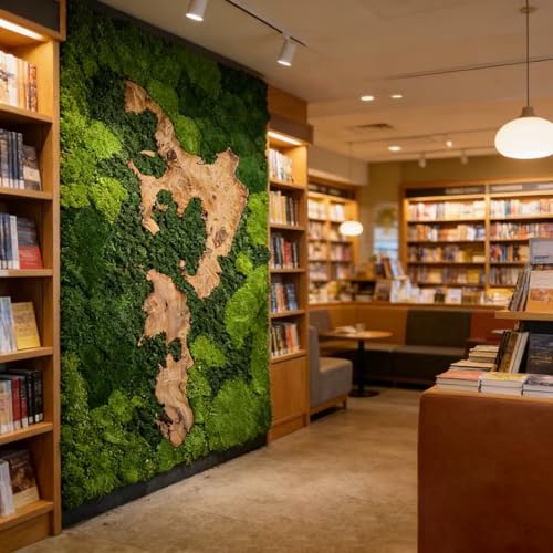 Artificial Moss Sheet 50x50cm for Fairy Garden, Crafts & Plant Decor - size: 50x50cmx1pc