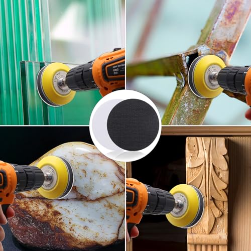6 Pack 3 Inch Interface Pads - Foam Sanding Pads for Orbital Sander - size: 3 inch - 6 Pack