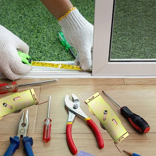 Sliding Patio Door Tandem Roller Assembly for Guardian Glass Doors, 1-1/4" Steel Ball Bearing, 5-3/4" Hole Centers, Edge Adjustable, 2 Pack - style: Edge Adjuster