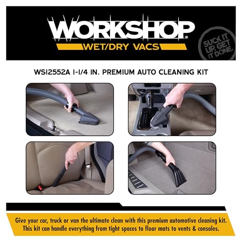 WORKSHOP Wet/Dry Vacs WS12552A 1-1/4-in. Auto Detailing Vac Attachment Kit