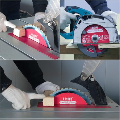 2-Pack 7-1/4" 24-Tooth 5/8" Woodworking Circular Saw Blade,Framing/General Purpose Wood Cutting,Special Anti-Thermal Adhesion Coating on Cutting Edge-TA,High Finish,Long Life, 7-1/4" 24T 5/8" - size: 2PCS 7-1/4" 24T 5/8"