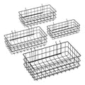 4 Pack Metal Pegboard Baskets Organizer Hooks for Garage Workshop