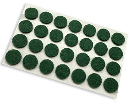 Shepherd Hardware 9421 3/8-Inch Self-Adhesive Felt Furniture Pads, 28-Count, Green - style: 3/8", 28 pieces