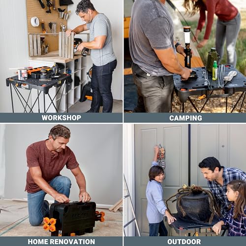WORX Sidekick Portable Folding All-in-one Work Bench, WX066 - style: Sidekick Work Table