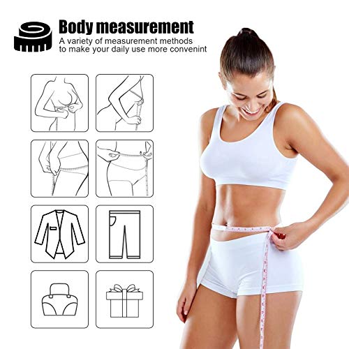 Tape Measure Body Measuring Tape, Retractable 60 Inch Soft Mini Measuring Tape, Small Sewing Fabric Tape Ruler for Cloth Waist Medical Nursing Craft(10 Pack) - color: 10 Colors Package