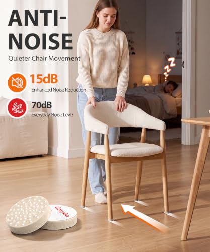Felt Pads for Chair Legs Bottom with Silicone Dots, Anti-Noise