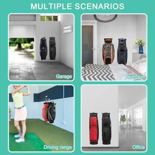 Wall Mounted Golf Bag Hook, Black