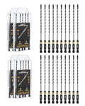 toolant 5/32" Serrated Eccentric Masonry Drill Bits, 20-Piece Set - size: 5/32"(20pcs)