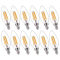 FLSNT B11 E12 LED Candelabra Bulbs 60W Equivalent, Dimmable LED Candle Light Bulbs, 2700K Soft White (Warm Light), Pack of 12 - color: 2700k Soft White, size: 12 Count (Pack of 1)