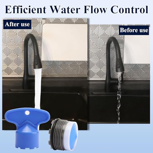 137401 Faucet Aerator Flow Restrictor Service Kit Fits for Moen (2 Sets) | for Moen Eco-Performance Aerator, for Rothbury or Voss, 1.5 gpm,18.5MM, with Key Removal Wrench Tool, Highly Durable