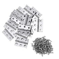 2 Inch Stainless Steel Hinges for Wood Box Crafts, 20 Pack - color: Silver, size: 20 PCS 1.75x1.25 Inch