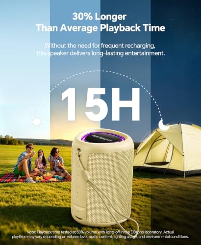 Portable Bluetooth Speaker Beach Essentials: IPX5 Waterproof for Outdoor - color: Yellow