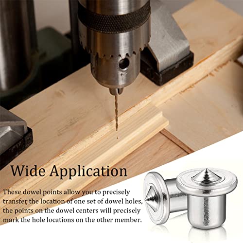 ELANE 48 Pcs Dowel Centering Pins,Metal Dowel Pins Dowels for Woodworking ( 1/4,5/16,3/8,1/2 ) (48)