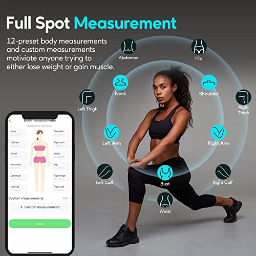 arboleaf Smart Body Measuring Tape with App, BMI and Body Fat Tracking