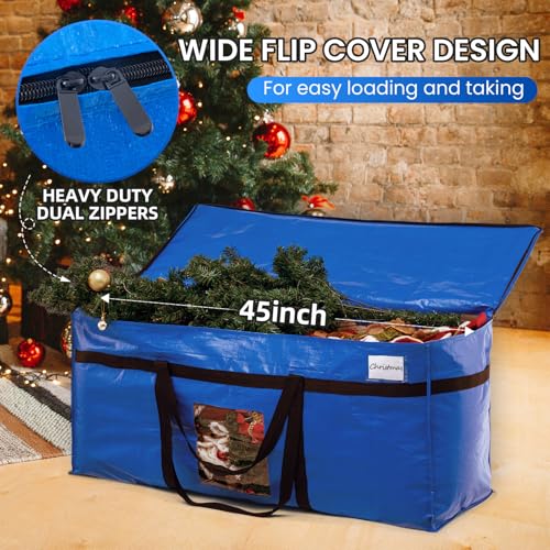 TAILI 1 Pack 69 Gallon Extra Large Storage Bags with Visible Window,Blue - color: Blue, size: 1 Pack