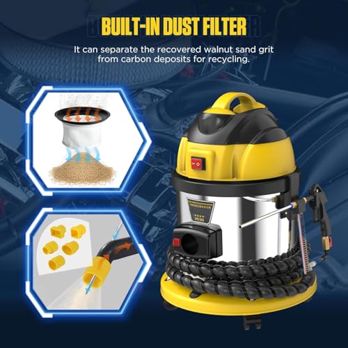 Walnut Blaster, Walnut Blaster Kit for Carbon Cleaning - size: 1200W Walnut Blaster