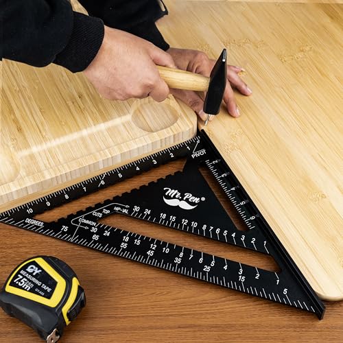 Mr. Pen- Rafter Square, 12 Inch, Black, Aluminum Alloy 12 Inch
