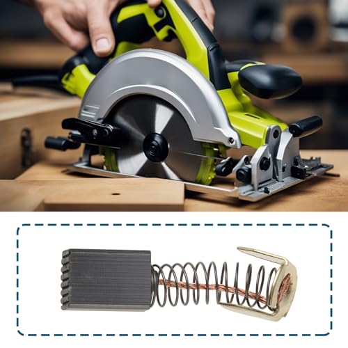 OTOTEC 8 Pcs Angle Grinders Carbon Brushes 5x8x12mm Compatible with Hilka Power Compatible with RYOBI Circular Saws