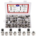 40Pcs Thread Male Female Panel Metal Aviation Wire Connector Plug Assortment Kit, 2/3/4/5 Pin GX16