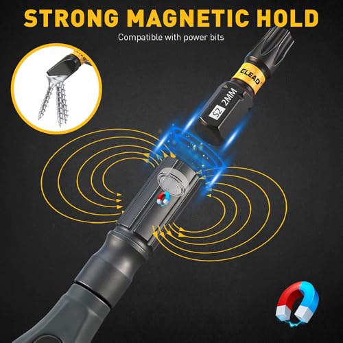 46 in 1 Magnetic Ratchet Screwdriver Set, Multi-Bit Screwdriver Kit, Nut Driver Set, Detachable Ratchet Handle with Storage Case, Repair Tool Kit for Furniture, Computer, Bicycle - size: 46-Piece