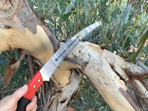 Corona Tools 13-Inch RazorTOOTH Pruning Saw | Tree Saw Designed for Single-Hand Use | Curved Blade Hand Saw | Cuts Branches up to 7" in Diameter | RS 7120