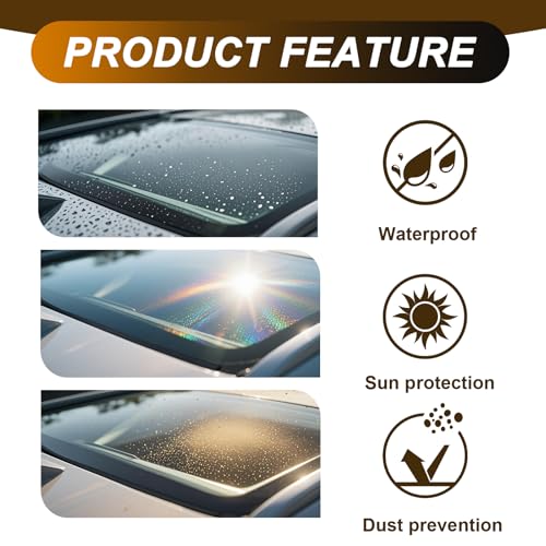 16.5FT/5M Car Windshield Seal Strip & Sunroof Rubber Seal, Universal Automotive Weather Stripping Seal Strip for Car Front Rear Windshield, Sunroof, Windows, Sliding Doors Edge Trim Molding Protection