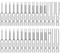 NAUIX 30-Piece Hex Head Allen Wrench Drill Bit Set (Metric & SAE) - style: 30 Piece Hex Head
