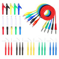Back Probe kit 30pcs, Copper Alligator Clips to Banana Plug Test Lead, Automotive Test Lead Kits for Automotive Repair and Diagnostic Circuit Testing - color: Blue