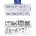 Metric M2 304 Stainless Steel Phillips Flat Head Screw Assortment Kit - size: M2
