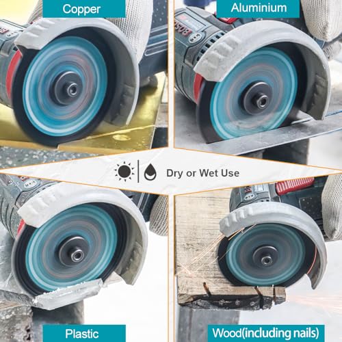 3 Inch HSS Circular Saw Blade 4pcs, High-Speed Steel Saw Blade for Cutting Soft Metal Copper Aluminum Wood Plastic Diamond Disc - size: HSS(for metal)