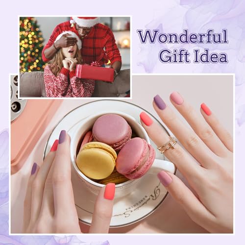 JODSONE 20 Colors Gel Nail Polish Kit with U V Light Base Top Matte Coat High Shine Vibrant Nail Gel Equipped with Manicure Tools - color: KIT-15