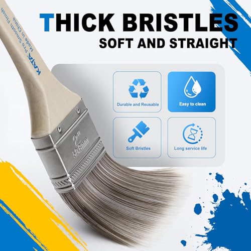 KATA 36PC Painters Pyramid Stands with 3 Paint Brushes for Cabinet Doors - color: Painter's Pyramids+3 Brushes Blue