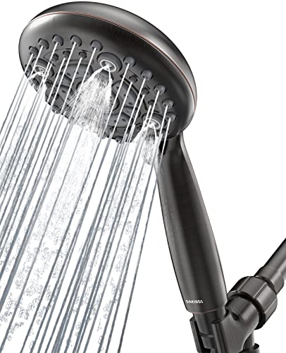6 Spray Modes High Pressure Handheld Showerhead Set Upgraded - color: Oil Rubbed Bronze