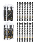 toolant 3/8" Serrated Eccentric Masonry Drill Bits, 20-Piece Set - size: 3/8"(20pcs)
