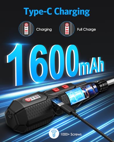 4.2V Electric Cordless Screwdriver, 3 Torque Settings & 13 Bits