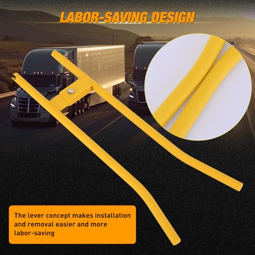 GOOACC Truck Brake Spring Tool LT890 Anchor Pin Spings Installer for Semi - color: Truck Brake Spring Tool Yellow