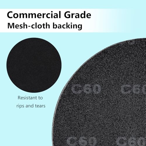 17” Sanding Screen Discs, Black Silicon Carbide Mesh Floor Sanding Screen for Wood Floors, Epoxy Maintenance, 80 Grit, 10-Pack - size: 80#