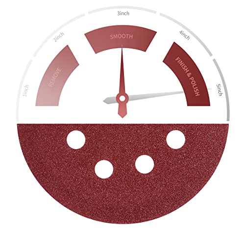 S SATC Sanding Disc 150 PCS 5 Inch 8 Hole Sanding Discs Selected Aluminum Oxide Orbital Sandpaper 150 Grit - style: 150PCS 5 Inch 150 Grit