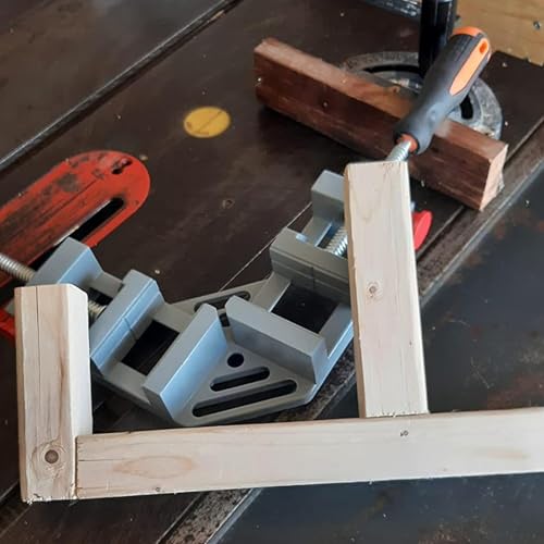 HOIGON 3 Pack Double Handle Corner Clamp, 90 Degree Right Angle Corner Clamp with Adjustable Swing Jaw Aluminum Alloy for Woodworking, Welding, Framing - size: 3 PCS
