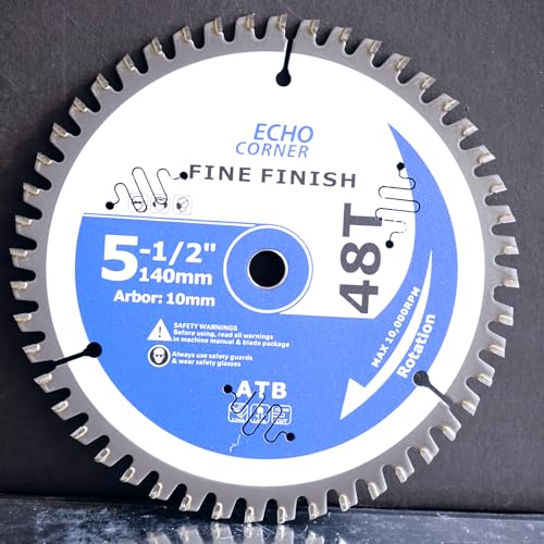 5-1/2" (10mm Arbor) Wood Cutting Circular Saw Blade, 140mmx10mmx48T - style: Wood 48T X1