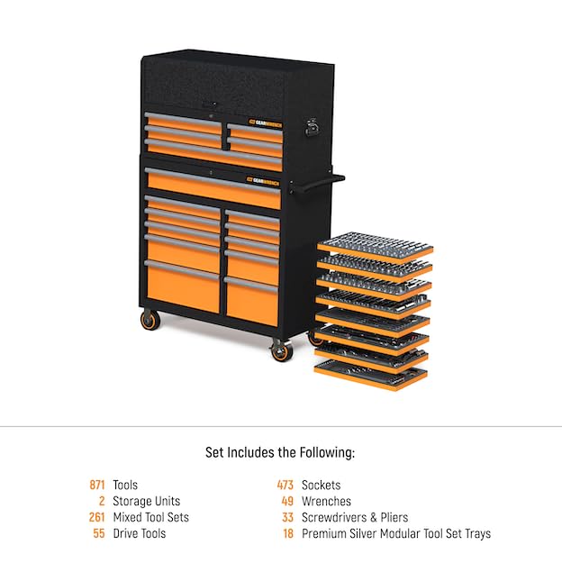 GEARWRENCH MEGAMOD 873 Pc Master Mechanics Tool Set | MEGAMOD873 - style: 873 Piece