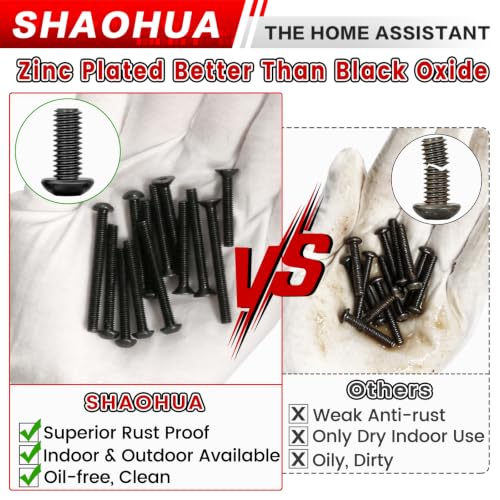 2002Pc M4 Hex Socket Button & Flat Head Bolts and Nuts w/Nylon Nut - size: M. M4