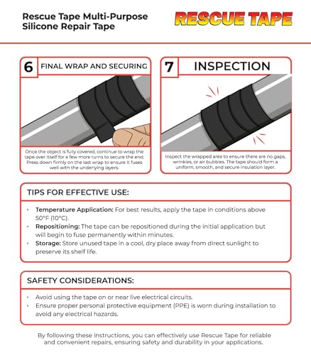 Bond It Rescue Tape, Self-Fusing Silicone Repair Tape, 1 in x 12 ft, Yellow - color: Yellow, size: 1" x 12' x 20mil