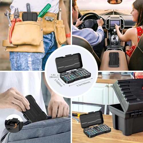 Bomivoi 24 in 1 Magnetic Screwdriver Set, DIY Ratchet Screwdriver Set, Multi Bit Magnetic Drive Set with Detachable Ratchet Handle, Portable Precision Repair Tool Kit for Furniture Computer Bicycle - style: 24 IN 1