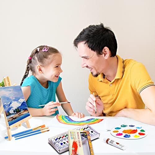 ESRICH Acrylic Paint Canvas Set, 52 PCS Painting Supplies Kit - color: 24Color, size: 52pack