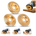 Tungsten Carbide Cutting Wheel, 3PCS Wood Carving Disc Set for Angle Grinder, Grinding Shaping Disc and Polishing Wheel, Suitable for 4" or 4 1/2" Angle Grinders (Inner Diameter 7/8-inch(22mm)) - size: Inner Diameter 7/8-inch(22mm)