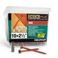 Deck Plus Deck Screws, #10 x 2-1/2in, 365 Pack, Red - color: Red, size: #10 x 2-1/2", style: 365 pcs