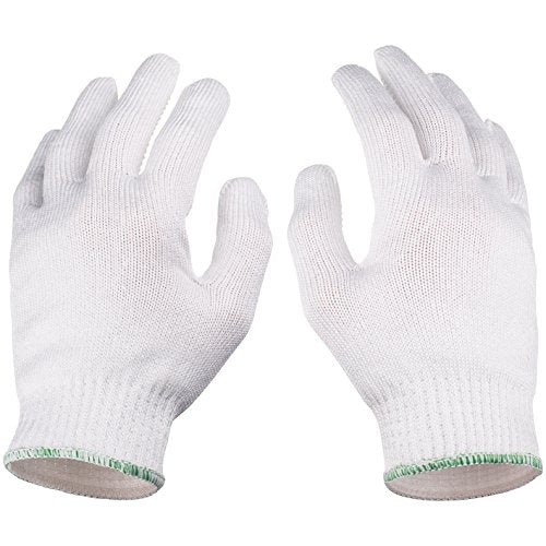 NoCry Superior Heavy Duty Cut Resistant Work Gloves with Grip Dots, Level 5
