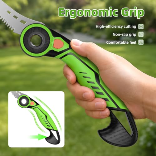 AIRAJ 6.7" Pruning Saw,Folding Saw with SK5 Steel Blade,Fine Tooth Hand Saw - size: 6.7 Inch